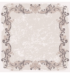 Vintage frame vector image