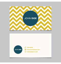 Business card pattern yellow 01 vector image