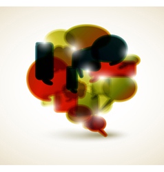 Big speech bubble vector image