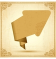 Vintage origami arrow Background vector image
