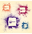 Color frames in a grunge vector image
