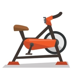 stationary exercise bike vector image