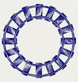 Railroad vector image