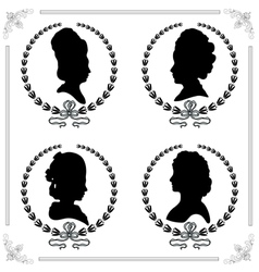 Cameo set vector image