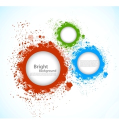 Background with grunge circles vector image