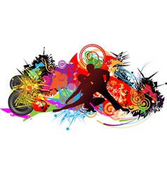 Dancing couple vector image
