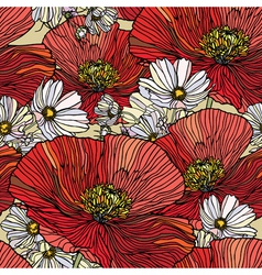 Seamless pattern with flowers Seamless pattern with flowers vector image