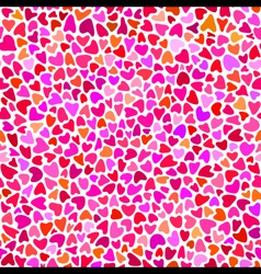 Seamless hand drawn pattern with hearts vector image