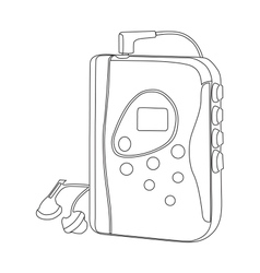 Music player vector image
