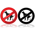 No dog poop vector image