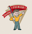 Retro vintage premium label Retro vintage premium label vector image