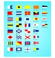 Sea alphabet vector image