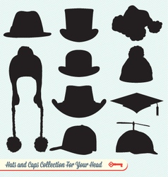 Hats and Caps Collection vector image