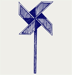 Wind vane vector image