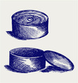 Tin can vector image