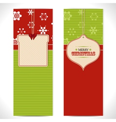Christmas banner background vector image