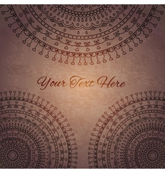 Vintage mandala ornament background vector image
