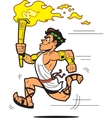 Olympic Torch Bearer vector image