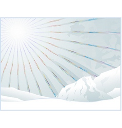 Winter background vector image
