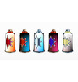 Spray aerosol set vector image