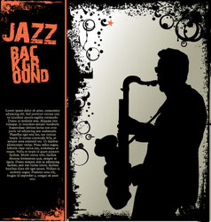 Jazz music background vector image