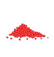 Stack of Chocolate Candies in Heart Shape Stack of Chocolate Candies in Heart Shape vector image