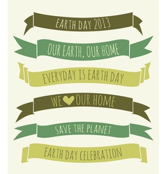 Earth Day Banners Collection vector image