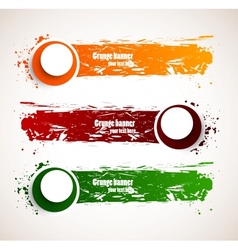 Set of grunge banners vector image