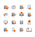 Book Icons Graphite Series vector image