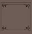 Vintage ornamental frame series vector image