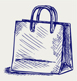 Paper bag vector image