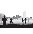 City runners vector image