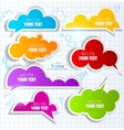 Colorful speech bubble vector image