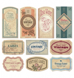 Vintage labels vector image