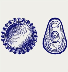 Bottle cap vector image