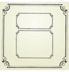 Swirl frames vector image
