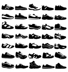 Fashion sport shoes vector image