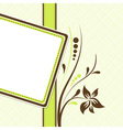 Template greeting card vector image