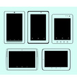 Tablet pc set vector image