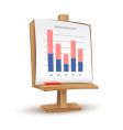 Business graph report vector image