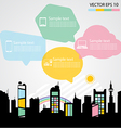 Network communication city Network communication city vector image