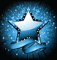 Christmas superstar background vector image