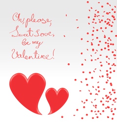 Sweet plea of valentine vector image
