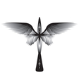 Cross with wings vector image