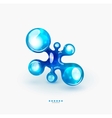 Technology liquid business emblem vector image