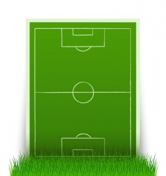 Soccer field vector image