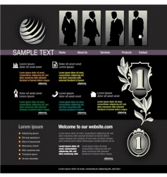 Web page template vector image