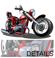 Cartoon Motorcycle vector image