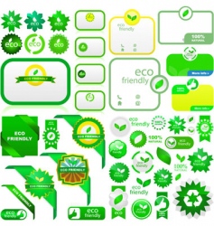 Eco elements vector image