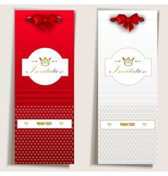 Elegant invitation card vector image